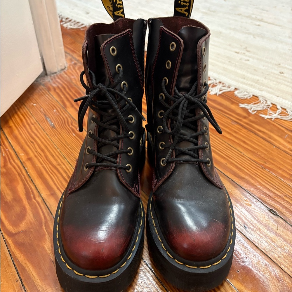 Dr. Martens Women’s Jadon Burgundy Boots